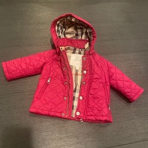 Burberry coat size 9 months